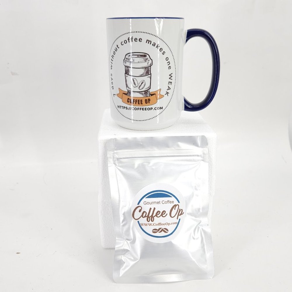 Coffee Op Exquisite 15 oz Coffee Mug Premium Porcelain + Free Gourmet coffee - Picture 9 of 16